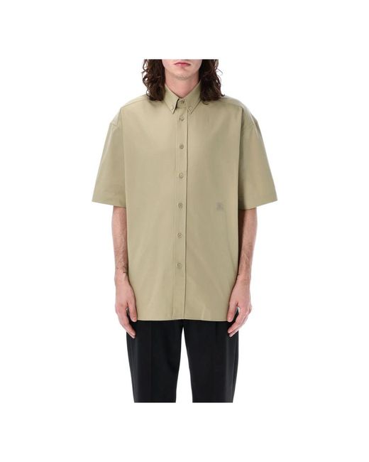 Burberry Natural Short Sleeve Shirts for men