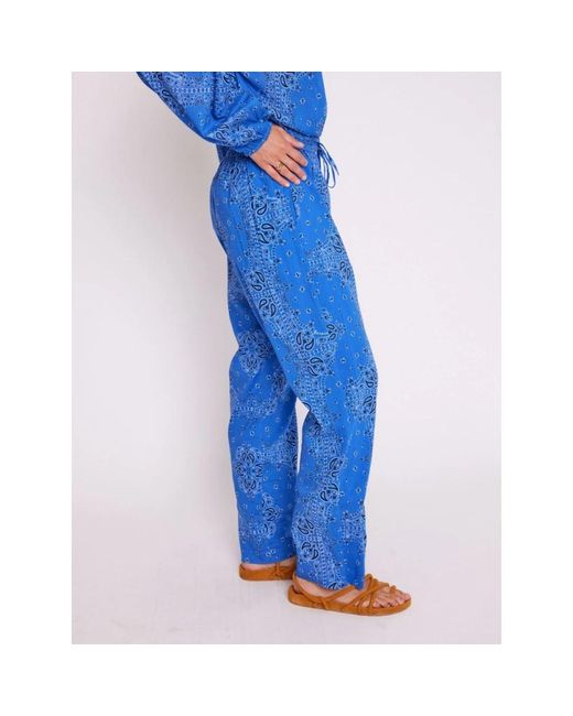 Trousers > wide trousers Berenice en coloris Blue