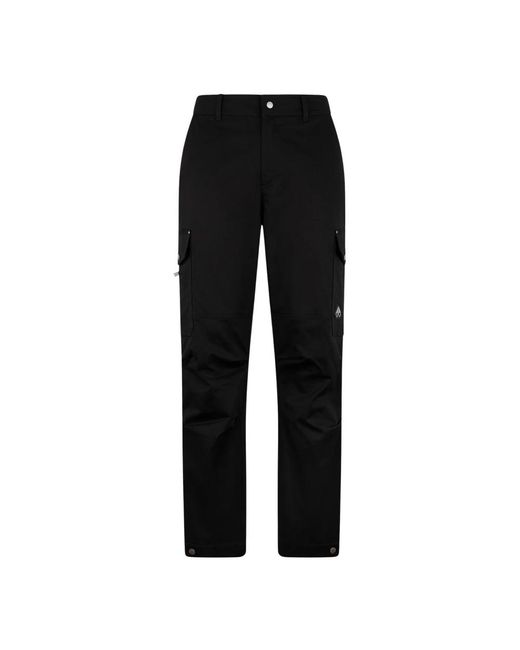 Straight Trousers di Moose Knuckles in Black da Uomo