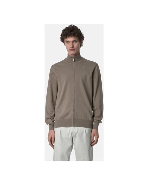 K-Way Gray Cardigans for men