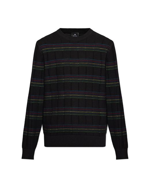 Round-Neck Knitwear di Paul Smith in Black da Uomo