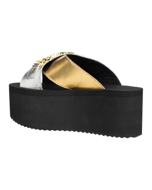 Shoes > flip flops & sliders > sliders Moschino en coloris Black
