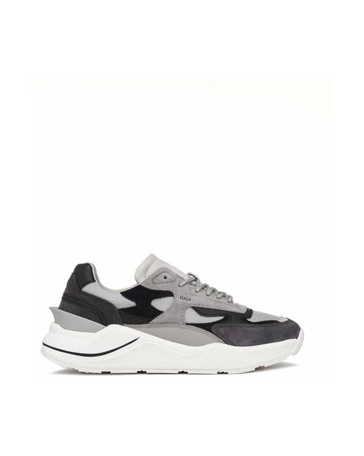 Date Schoenen ,Veelkleurig ,Leer Fuga Sneakers in het Gray voor heren