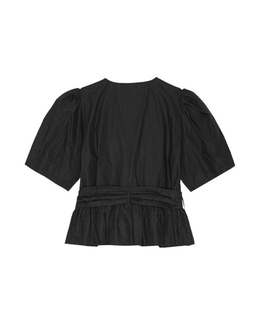 Ganni Black Blouses