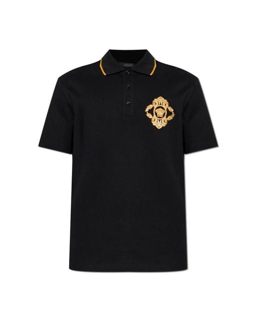 Versace Black Polo Shirts for men