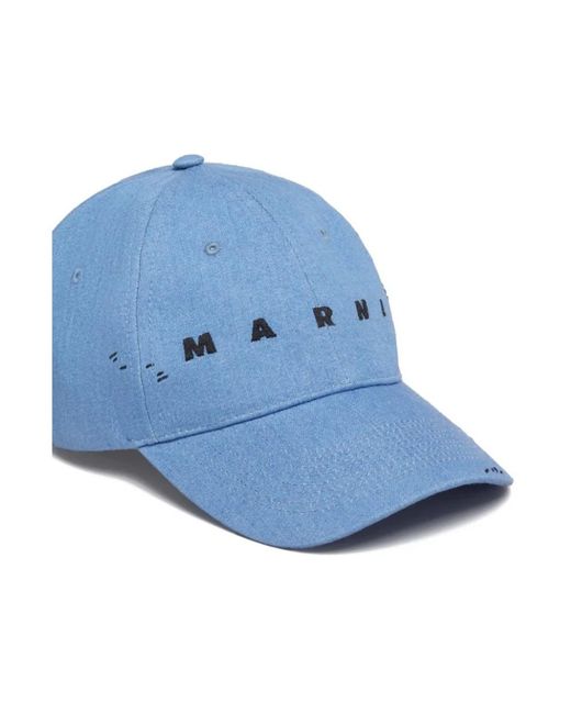 Marni Blue Caps for men