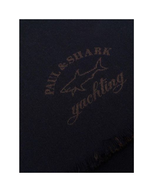 Paul & Shark Blue Winter Scarves for men