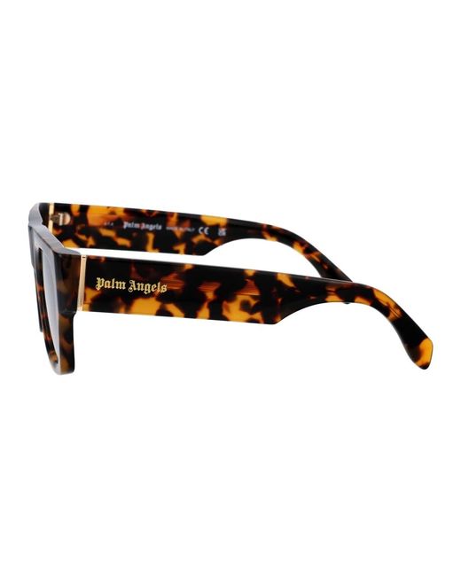 Palm Angels Brown Stylische pixley sonnenbrille für den sommer