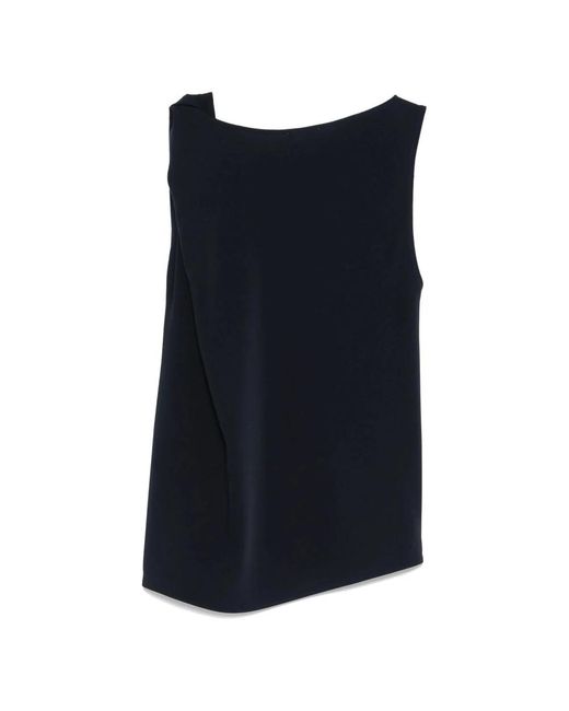 P.A.R.O.S.H. Black Sleeveless Tops
