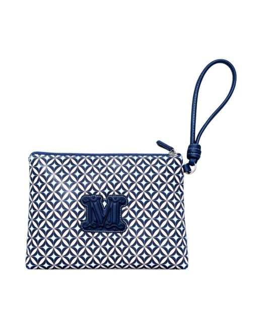 Max Mara Blue Clutches