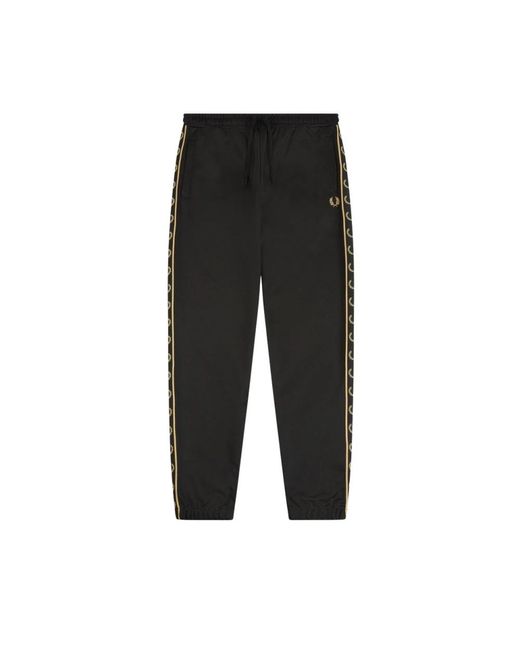 Fred Perry Black Sweatpants for men