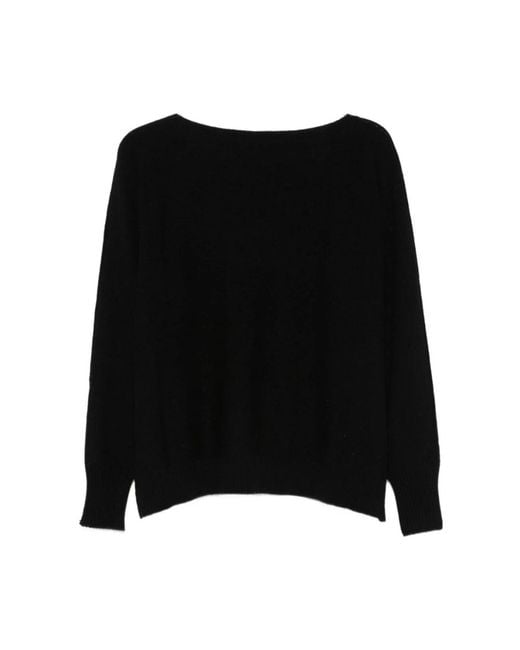 D.exterior Black Round-Neck Knitwear