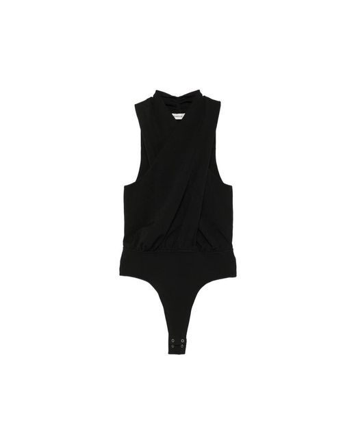 Jonathan Simkhai Black Body À Bretelles Croisées Et Dos Nu