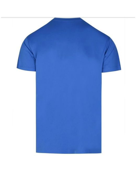 Givenchy Tops ,Blauw ,Katoen Logo Print Oversize T-Shirt in het Blue voor heren