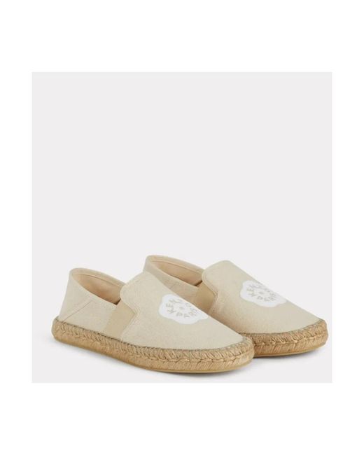 KENZO White Logo Espadrilles