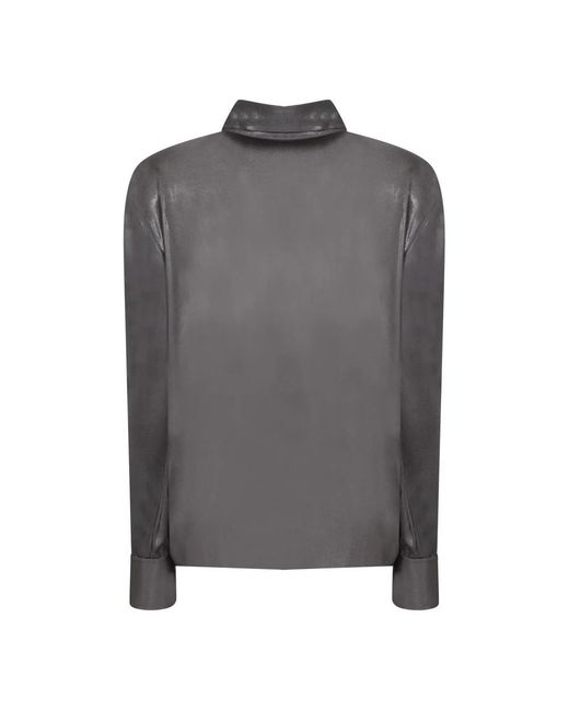 Norma Kamali Gray Shirts