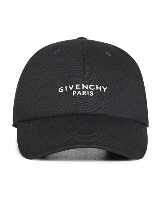 Givenchy Accessoires ,Zwart ,Katoen Paris Gebogen Pet in het Black voor heren