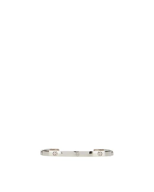 Tory Burch White Thin Miller Stud Cuff