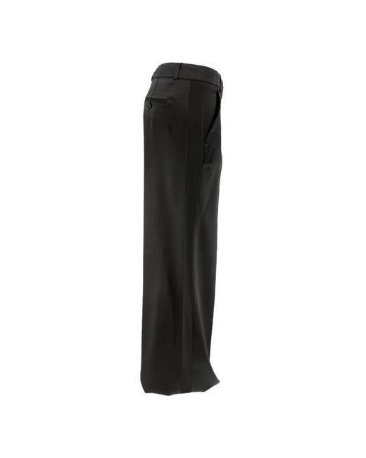 Kiltie Black Wide Trousers