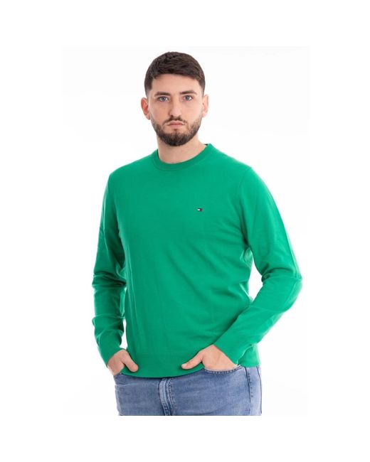 Tommy Hilfiger Retro crew neck sweater in Green für Herren