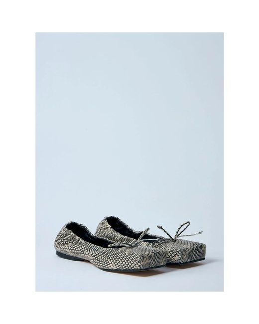 Jacquemus Metallic Ballerinas