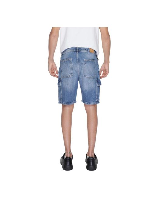 Shorts > denim shorts Antony Morato pour homme en coloris Blue