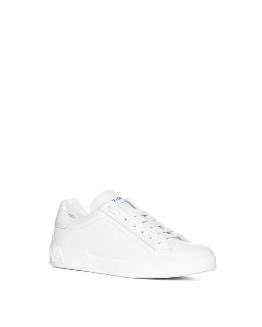Dolce & Gabbana Weiße low-top sneakers in White für Herren