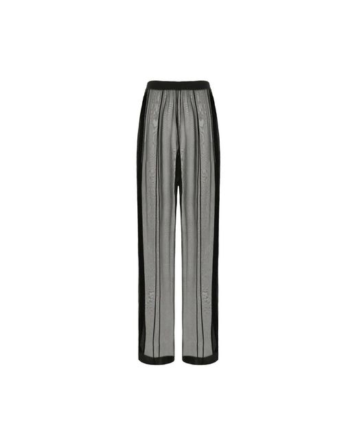 Saint Laurent Black Wide Trousers