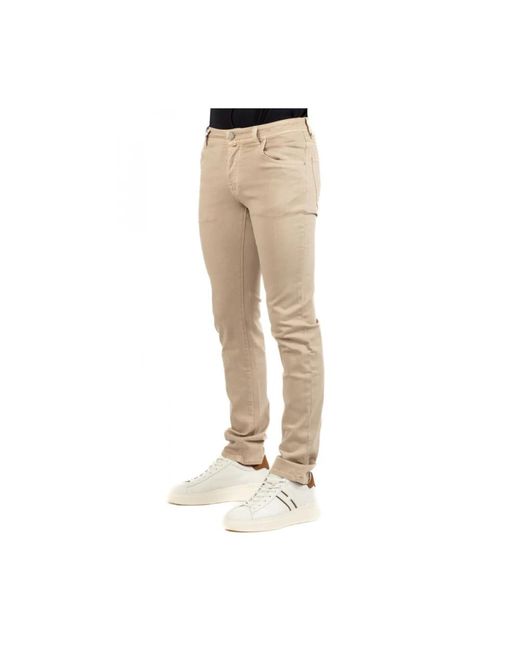 Trousers > slim-fit trousers Jacob Cohen pour homme en coloris Natural