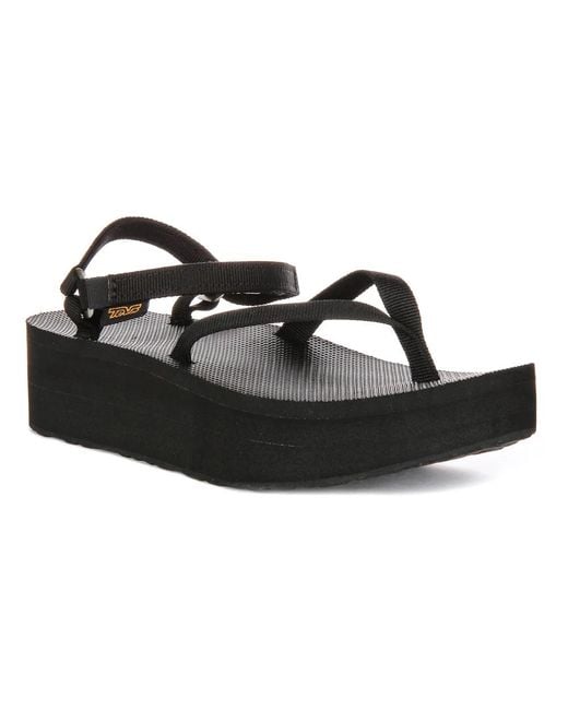 Teva Black Wedges