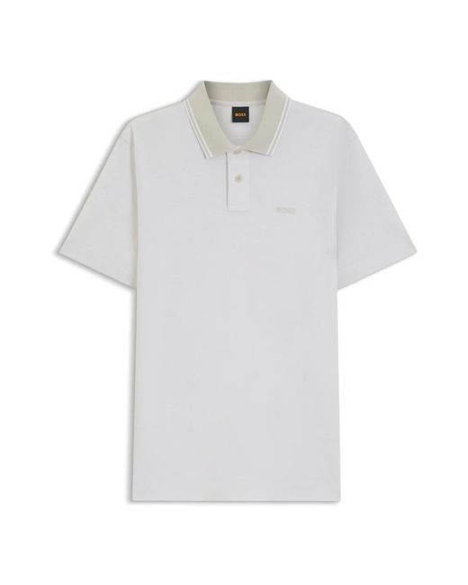 Boss Passenger Polo in het White voor heren