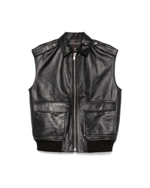 Anine Bing Black Vests