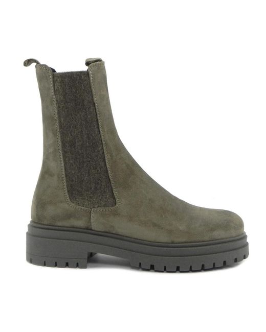 E mia Green Chelsea Boots
