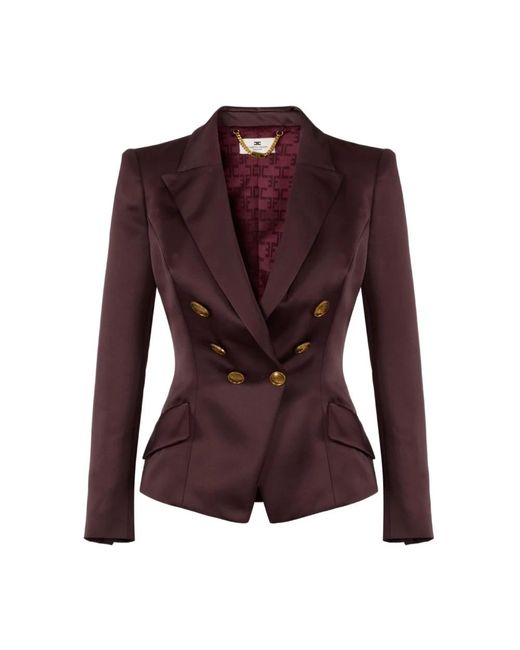 Elisabetta Franchi Bordeaux Bovenkleding Aw25 in het Purple
