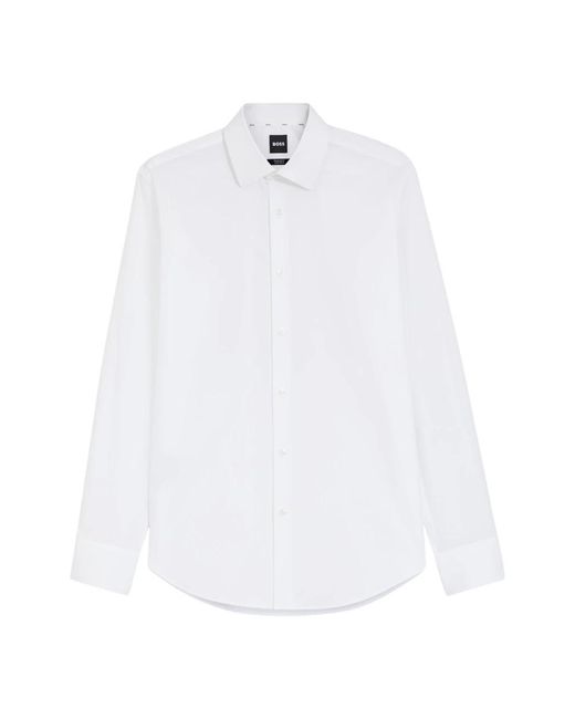 Boss White Formal Shirts for men