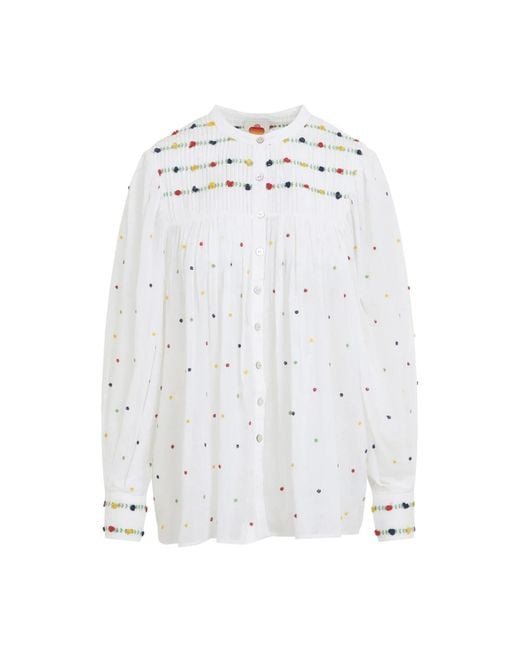 Farm Rio White Blouses