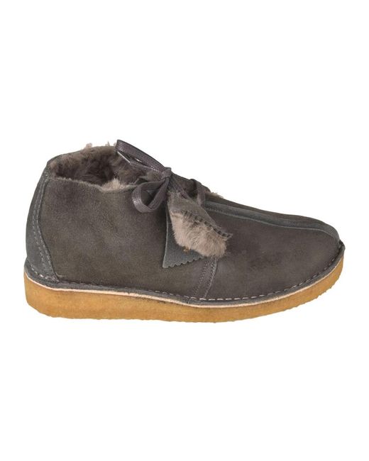 Clarks Gray Ankle Boots