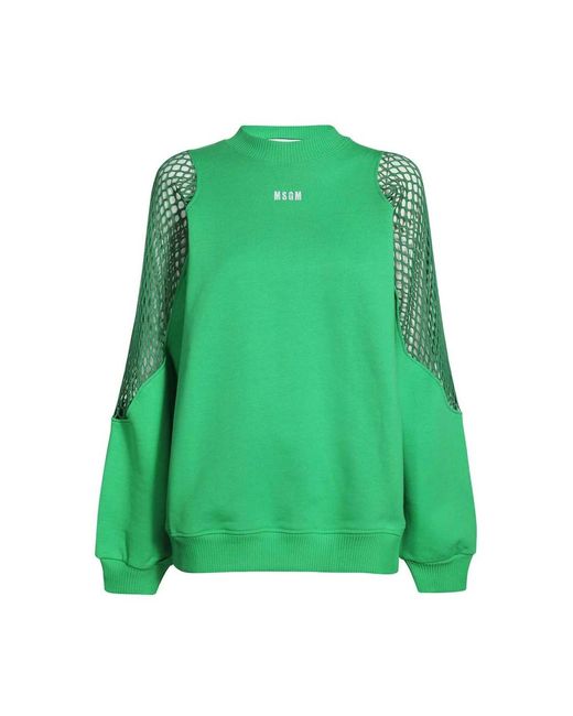 MSGM Green Sweatshirts
