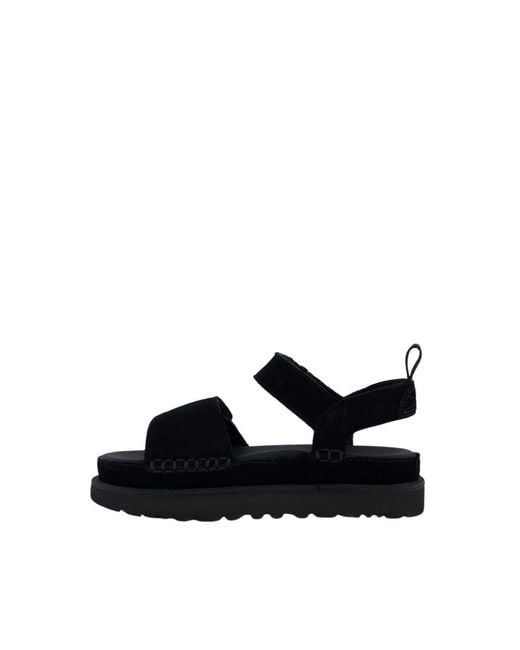 Ugg Black Flat Sandals