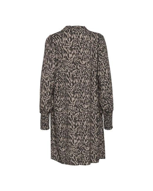 Kaffe Gray Short Dresses
