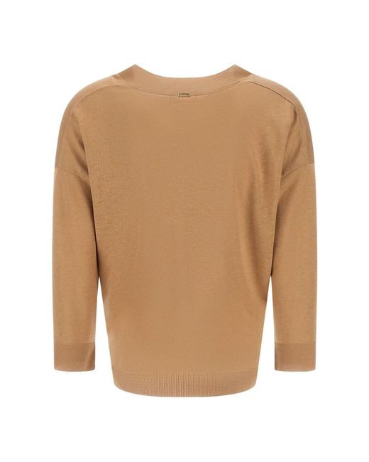 Herno Maglia Scollo A V in het Brown