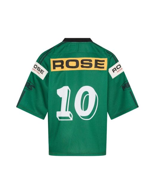 Martine Rose Green Hockey Mesh T-Shirt for men