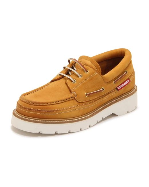 DSquared² Explorer Bootsschuhe Aus Kamelnubuk in Brown für Herren