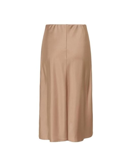 Saint Tropez Brown Midi Skirts