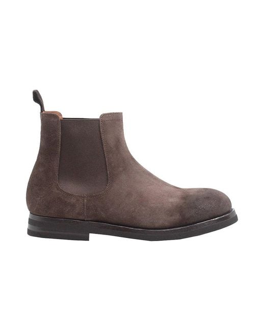 Green George Brown Chelsea Boots for men