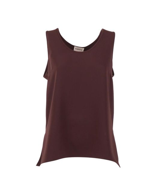 P.A.R.O.S.H. Blusa/Maniche in het Purple