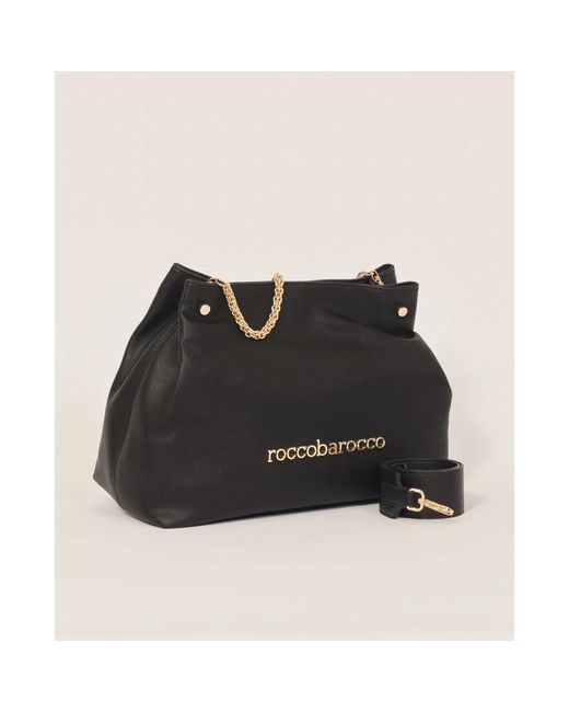 Rocco Barocco Black Shoulder Bags