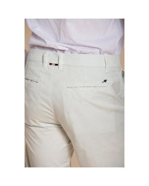 Mason's White Casual Shorts for men