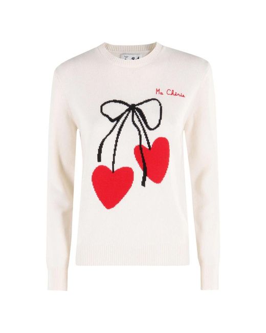 Mc2 Saint Barth Red Round-Neck Knitwear