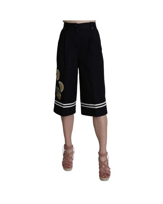 Dolce & Gabbana Black Long Shorts